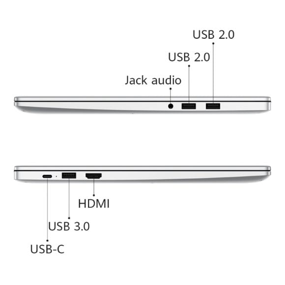 Pc Portable HUAWEI MateBook D15 i3 10è Gén 8Go 256Go SSD - Silver (MATEBOOK-D15-I3)